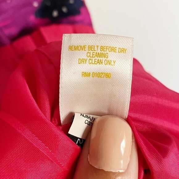 Kate Spade Josie Dress Floral Pink Knee Length Cocktail Silk Blend Size 4 - Picture 8 of 11